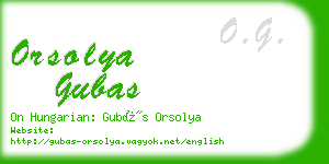 orsolya gubas business card